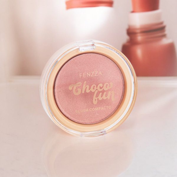 Blush Compacto Choco Fun - Fenzza - 图片 5