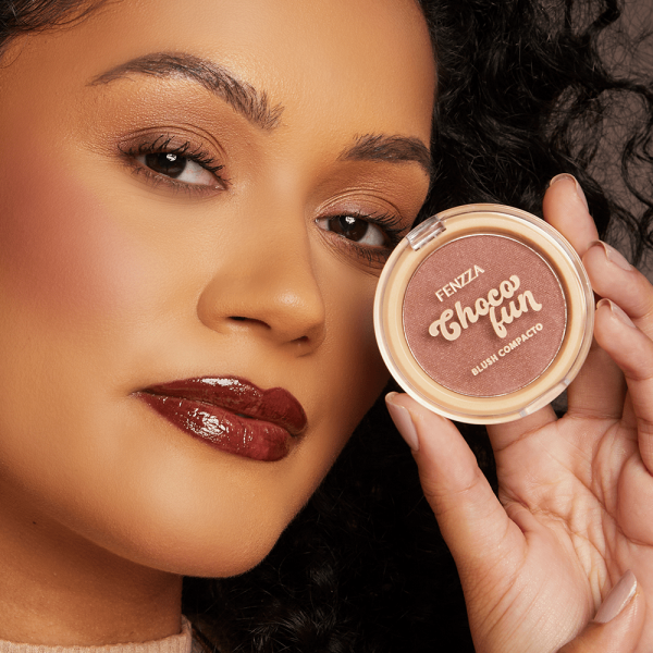 Blush Compacto Choco Fun - Fenzza - 图片 7