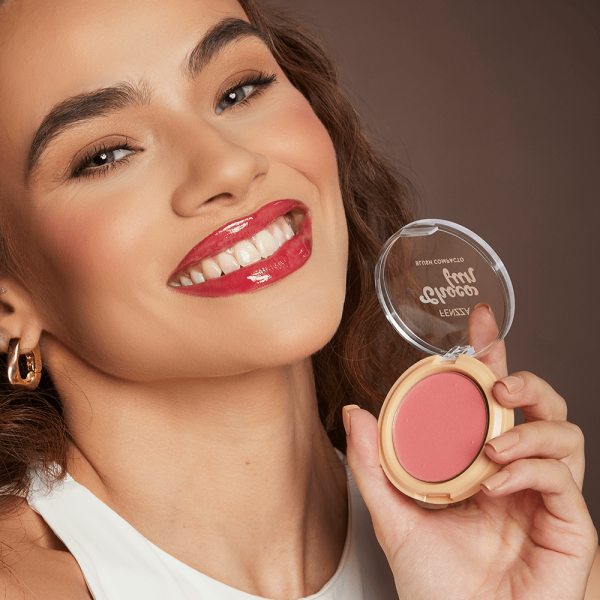 Blush Compacto Choco Fun - Fenzza - 图片 6