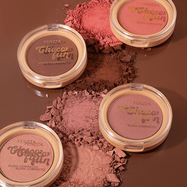 Blush Compacto Choco Fun - Fenzza - 图片 12