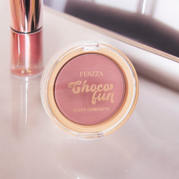 Blush Compacto Choco Fun - Fenzza - 图片 3