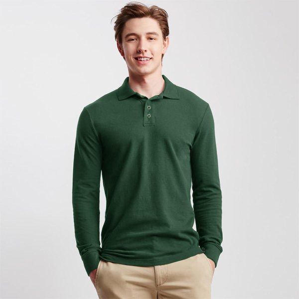 ID Classic Creations Long Sleeve Minor Fault Polo Shirt - 图片 4