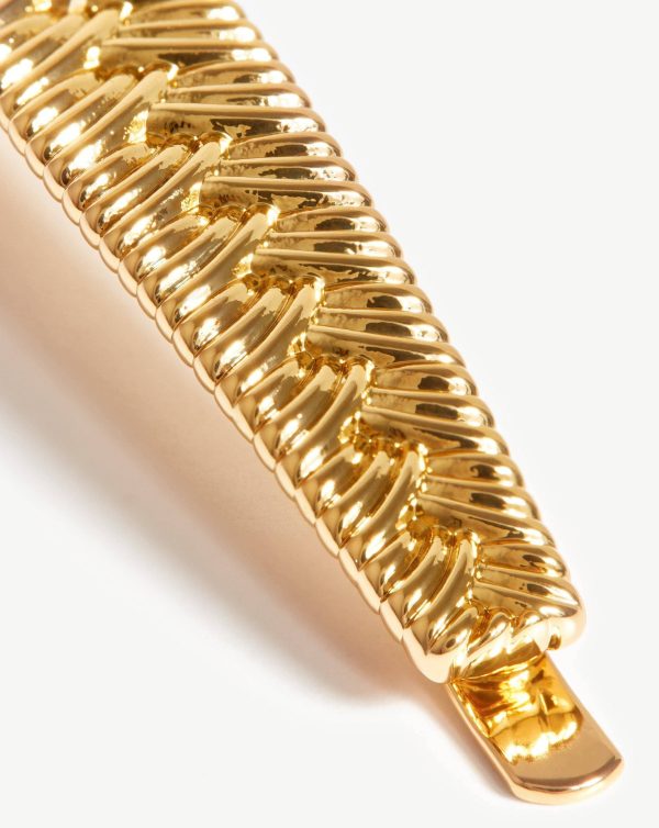 Braid Hair Clip | 18ct Gold Plated - 图片 2