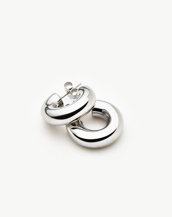 Chubby Small Hoop Earrings | Sterling Silver - 图片 5