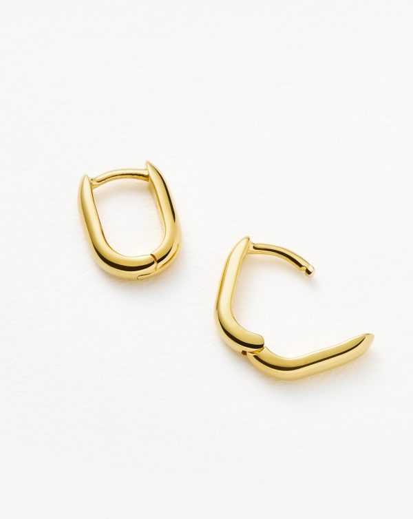 Classic Ovate Huggies | 18ct Recycled Gold Vermeil on Recycled Sterling Silver - 图片 5