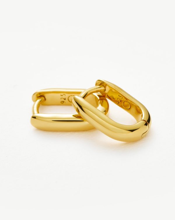 Classic Ovate Huggies | 18ct Recycled Gold Vermeil on Recycled Sterling Silver - 图片 4