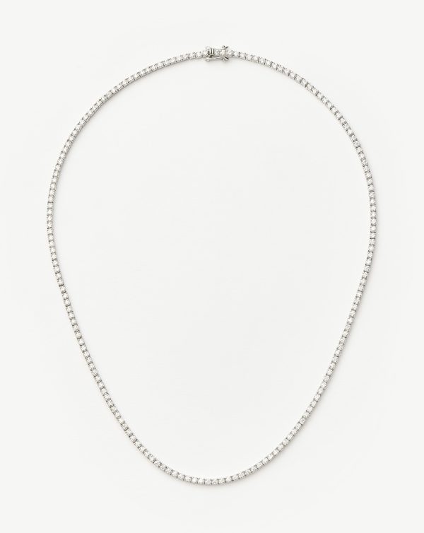 Classic Tennis Necklace | Sterling Silver Cubic Zirconia