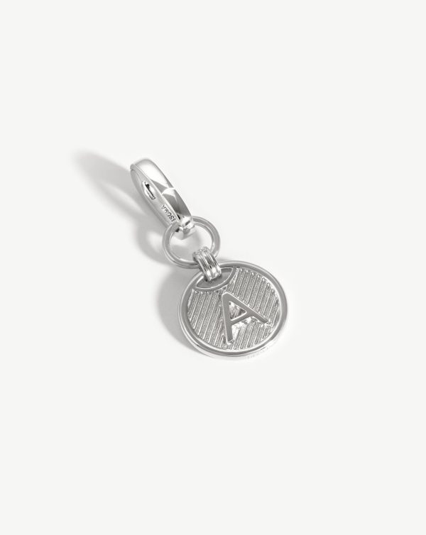 Clip-On Initial Pendant - Initial A | Silver Plated