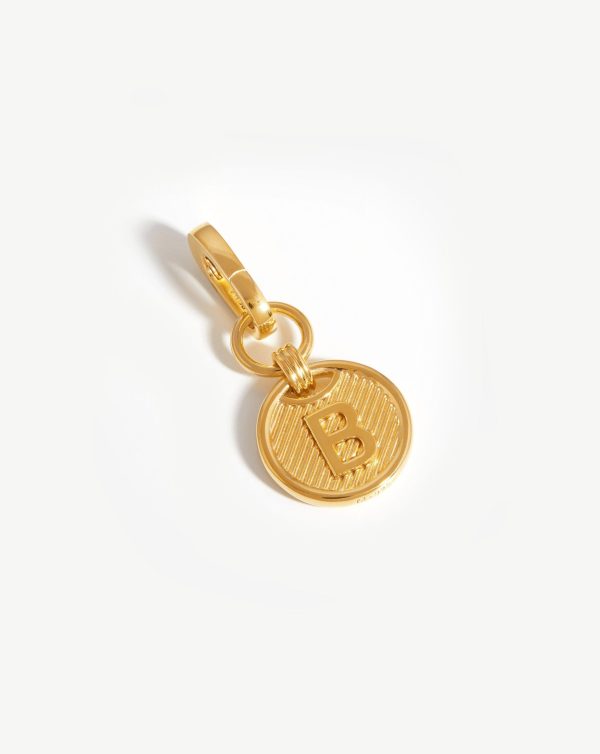 Clip-On Initial Pendant - Initial B