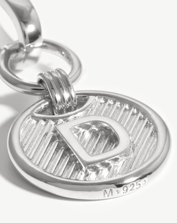 Clip-On Initial Pendant - Initial D | Silver Plated - 图片 2