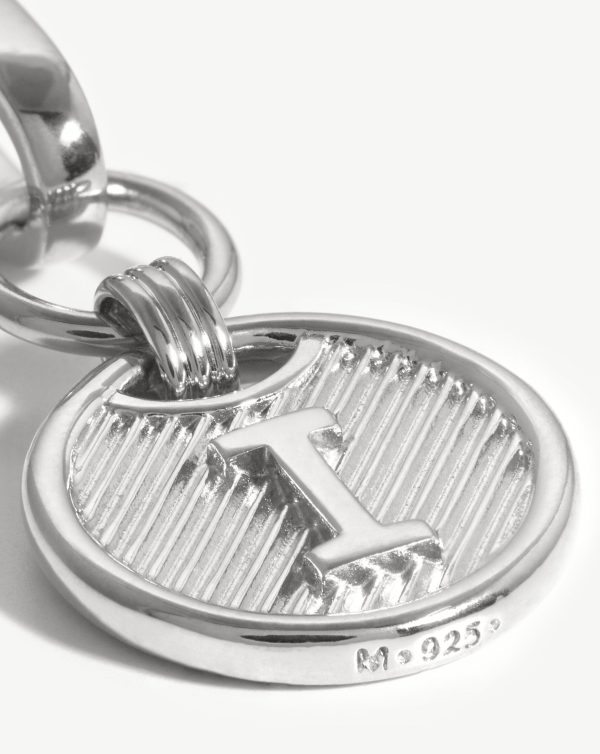 Clip-On Initial Pendant - Initial I | Silver Plated - 图片 2