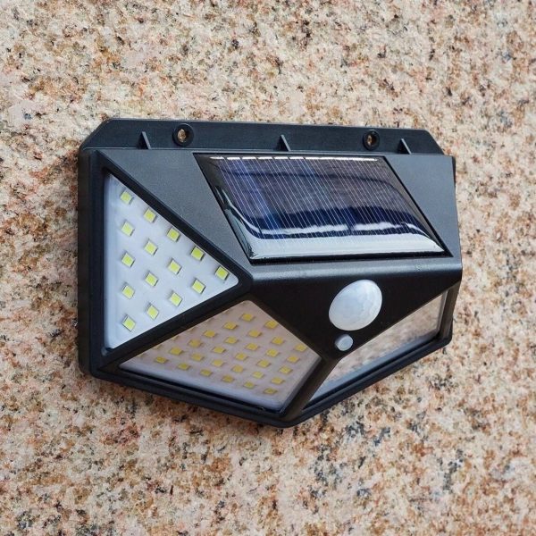 Combo 5 Luminárias Solar com Sensor - 100 LEDs - 图片 6