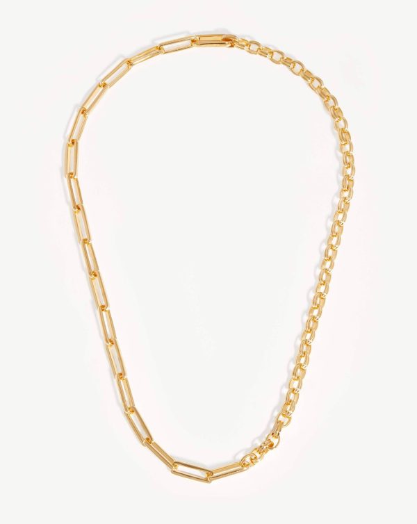 Deconstructed Axiom Chain Necklace | 18ct Gold Plated