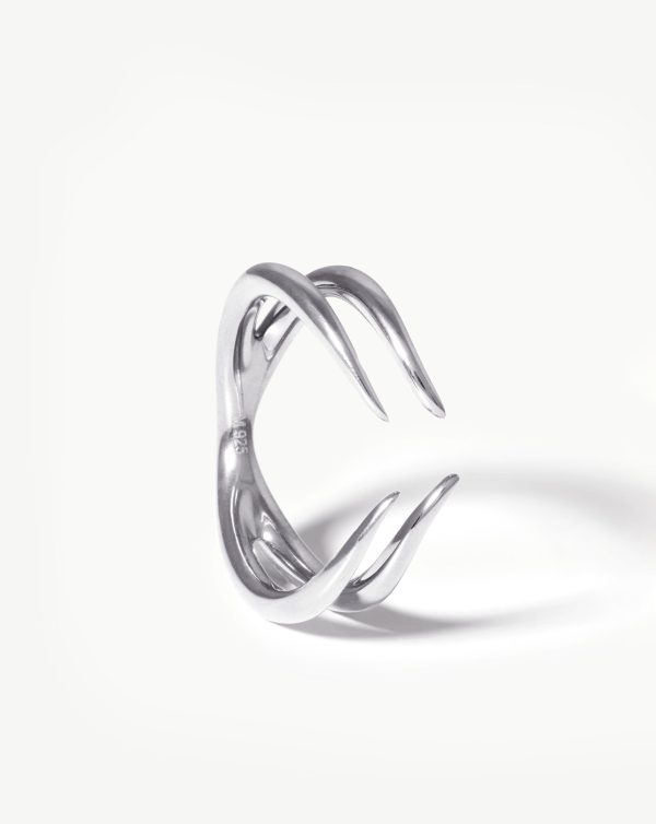 Double Claw Open Ring | Sterling Silver - 图片 5