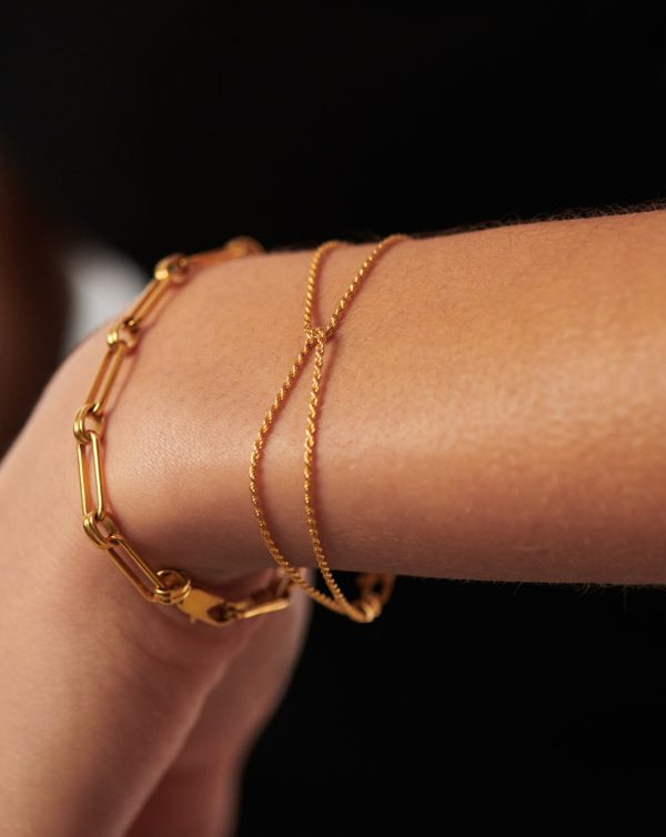 Double Rope Bracelet | 18ct Gold Vermeil - 图片 2