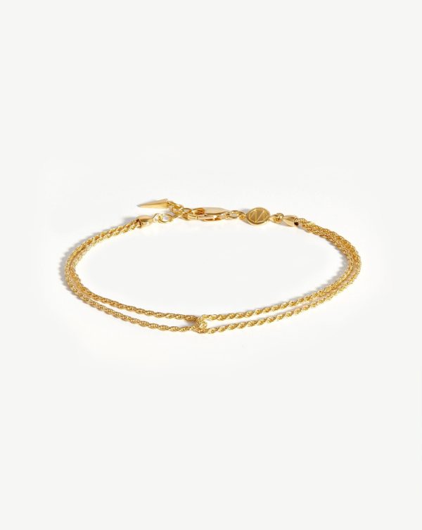 Double Rope Bracelet | 18ct Gold Vermeil