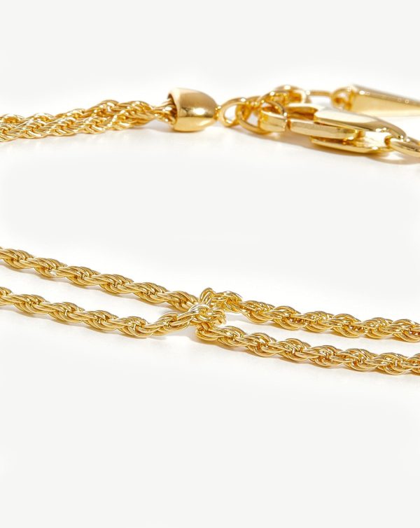 Double Rope Bracelet | 18ct Gold Vermeil - 图片 4