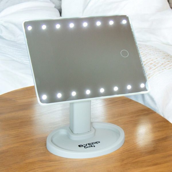 Espelho de Mesa Touch Giratório - 16 Leds - 图片 7