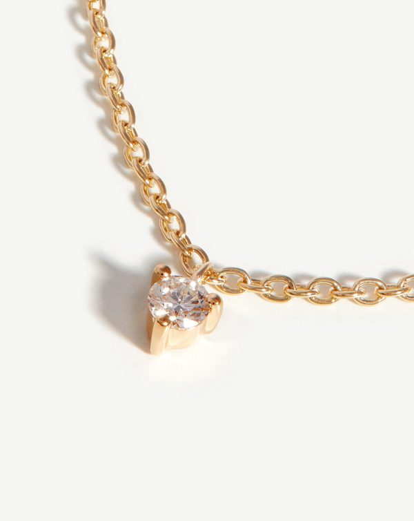 Fine Diamond Drop Necklace | 14ct Solid Gold/Diamond - 图片 4