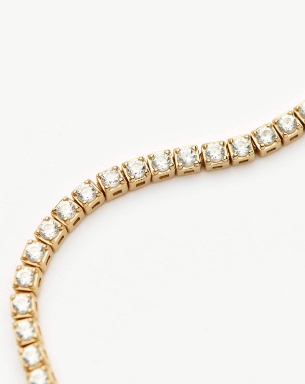 Fine Diamond Tennis Bracelet - Size L | 14ct Solid Gold Lab Grown Diamonds - 图片 5