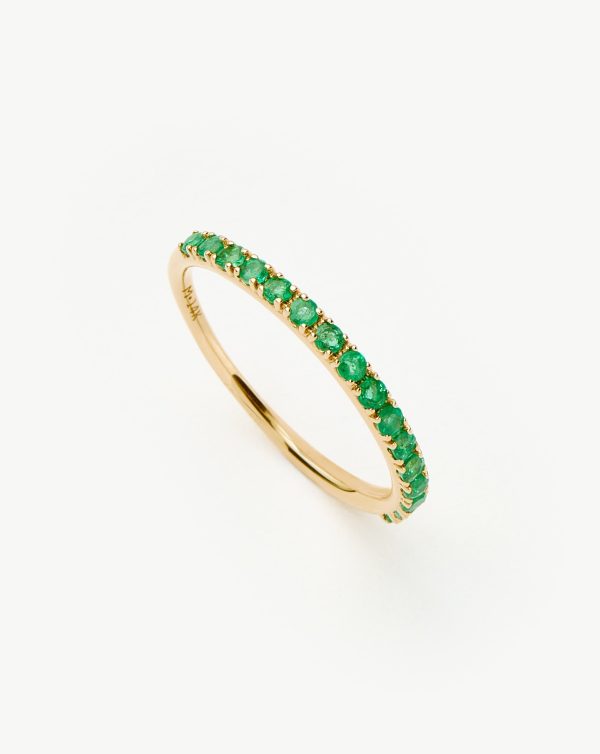 Fine Half Emerald Eternity Ring