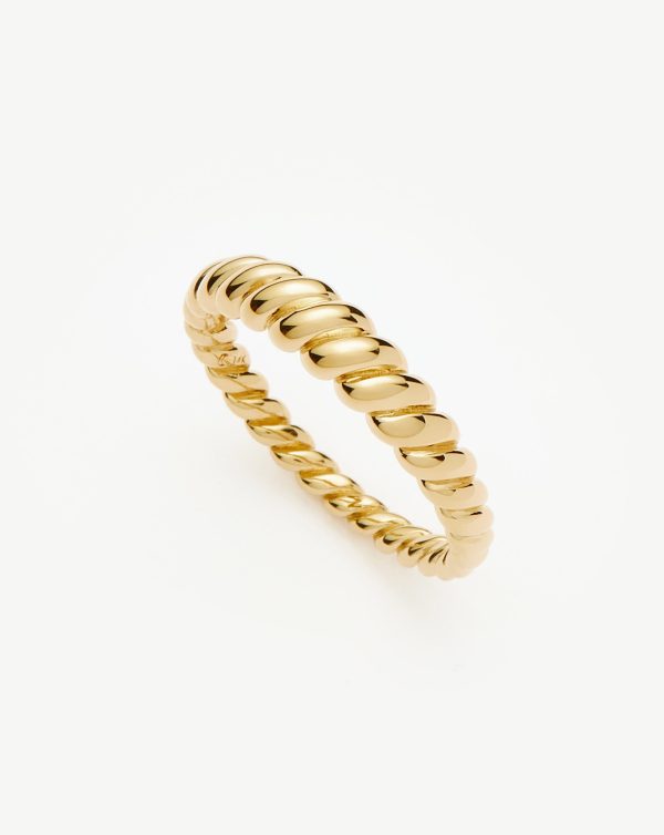 Fine Twisted Classic Ring | 14ct Solid Gold