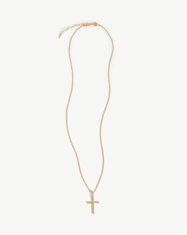 Fused Twisted Cross Necklace - 图片 5