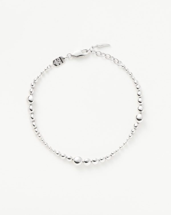 Graduated Beaded Bracelet | Sterling Silver - 图片 4