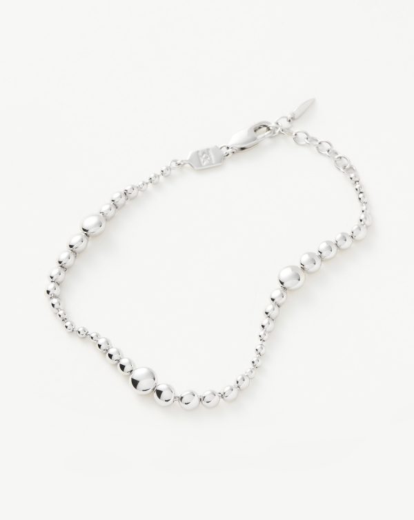 Graduated Beaded Bracelet | Sterling Silver