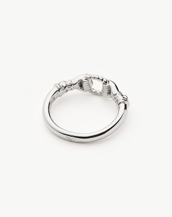 Harris Reed In Good Hands Stacking Ring | Sterling Silver/Cubic Zirconia & Black Onyx - 图片 4