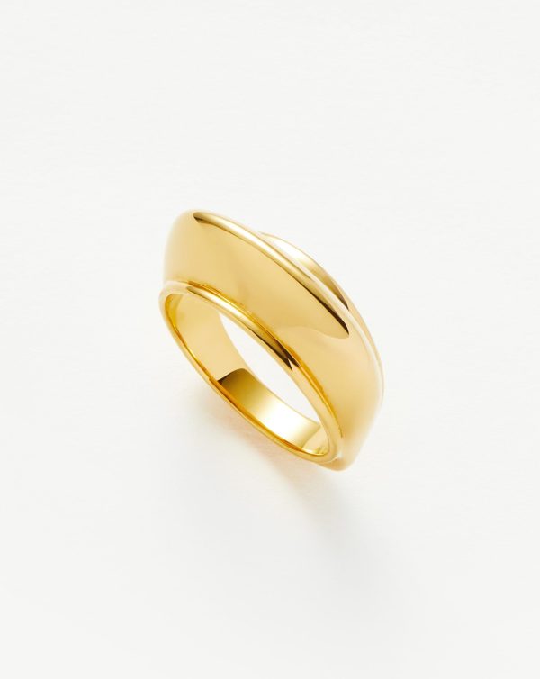 Hera Dome Stacking Ring | 18ct Gold Vermeil