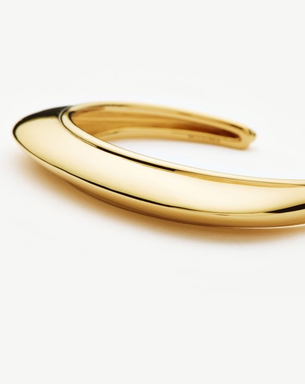 Hera Dome Statement Cuff Bracelet | 18ct Gold Plated - 图片 5