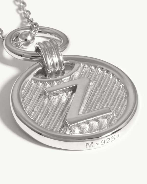 Initial Pendant Necklace - Initial Z | Sterling Silver - 图片 4