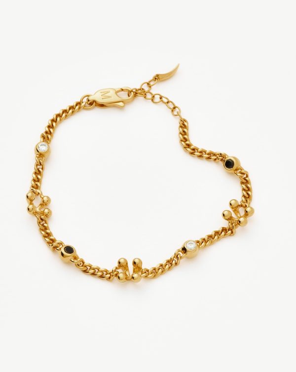 Kinetic Duality Charm Bracelet | 18ct Gold Plated Cubic Zirconia - 图片 4