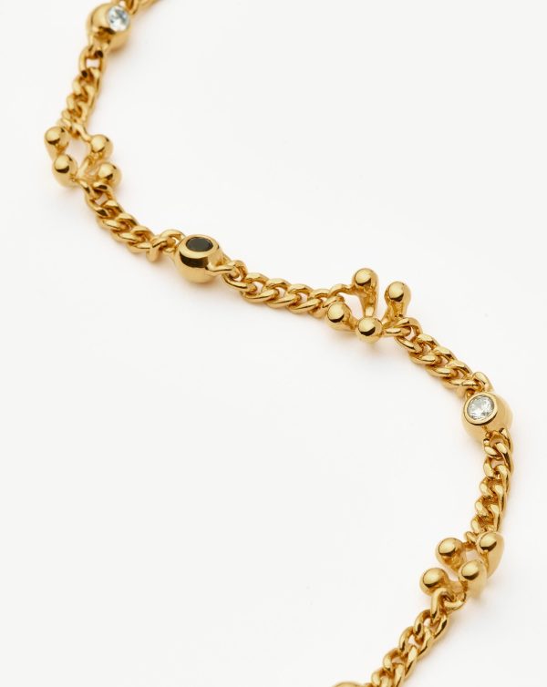 Kinetic Duality Charm Bracelet | 18ct Gold Plated Cubic Zirconia - 图片 5