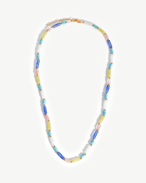 Long Beaded Stack Necklace