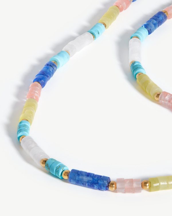 Long Beaded Stack Necklace - 图片 4