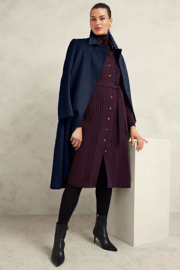 East West Women's Long Trench Coat - 图片 21