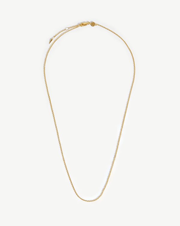 Long Plain Chain Necklace