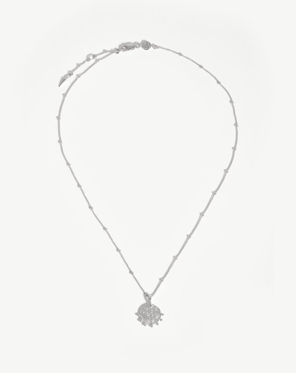 Lucy Williams Mini Beaded Coin Necklace | Sterling Silver - 图片 5