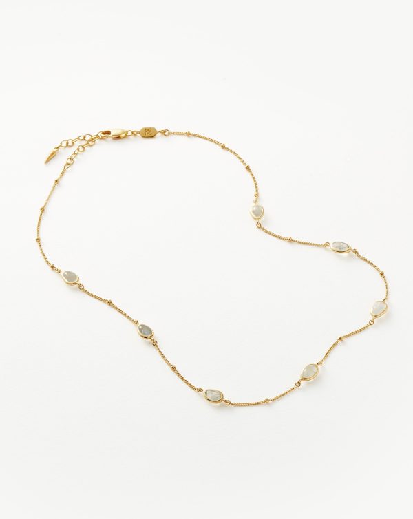 Magma Gemstone Charm Choker | 18ct Recycled Gold Vermeil on Recycled Sterling Silver - 图片 4