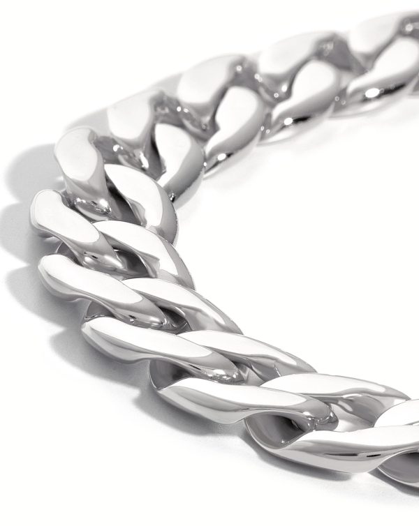 Men's Chunky Curb Chain Bracelet - 图片 4