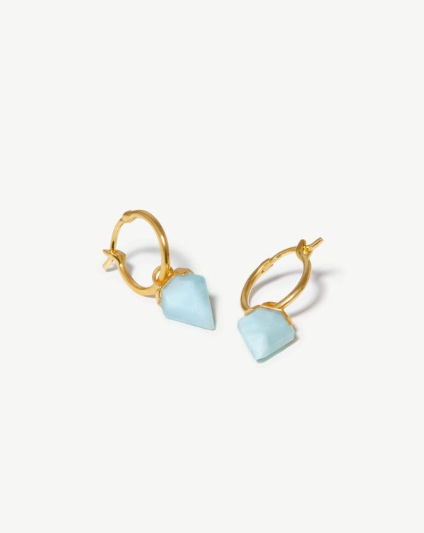 Mini Shield Hoop Earrings - 图片 5