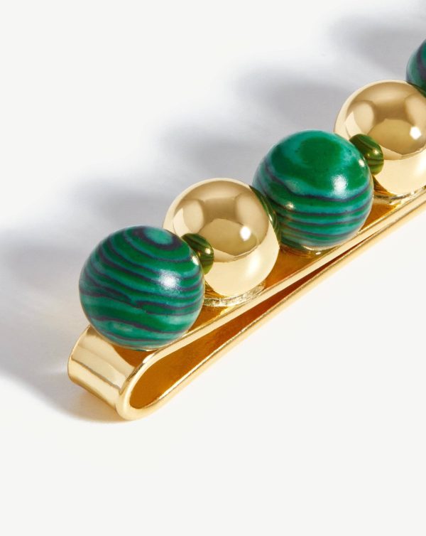 Mini Sphere Beaded Hair Clip - 图片 4