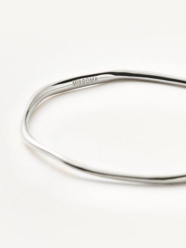 Molten Ripple Bangle | Sterling Silver - 图片 5