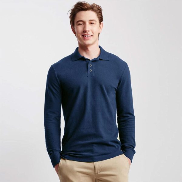 ID Classic Creations Long Sleeve Minor Fault Polo Shirt - 图片 5