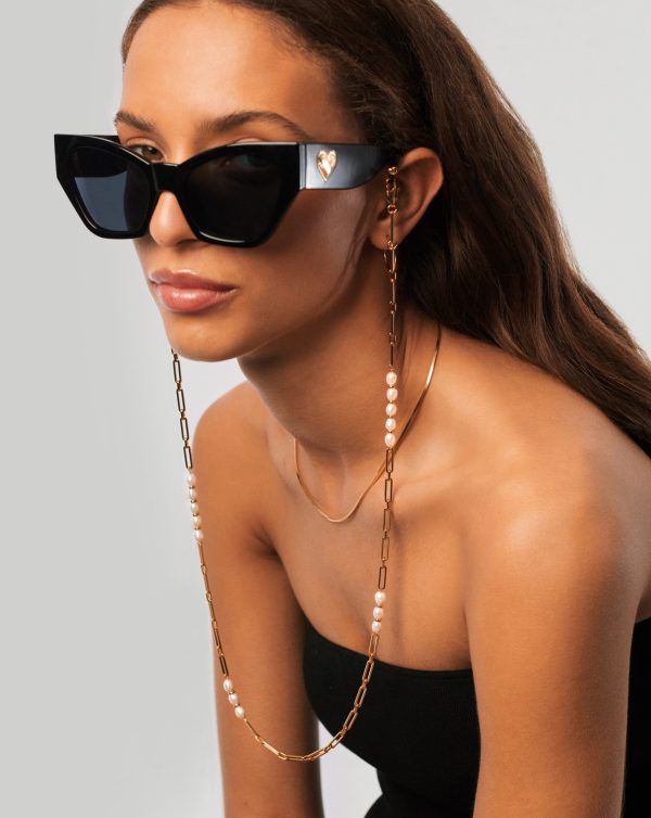 Paperclip Pearl Eyewear Chain - 图片 3