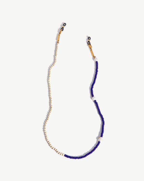 Pearl & Beaded Eyewear Chain | 18ct Gold Plated/Multi Beaded