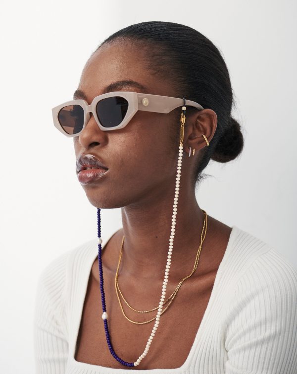 Pearl & Beaded Eyewear Chain | 18ct Gold Plated/Multi Beaded - 图片 6