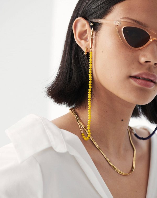 Pearl, Multi Rondelle & Figaro Eyewear Chain - 图片 2